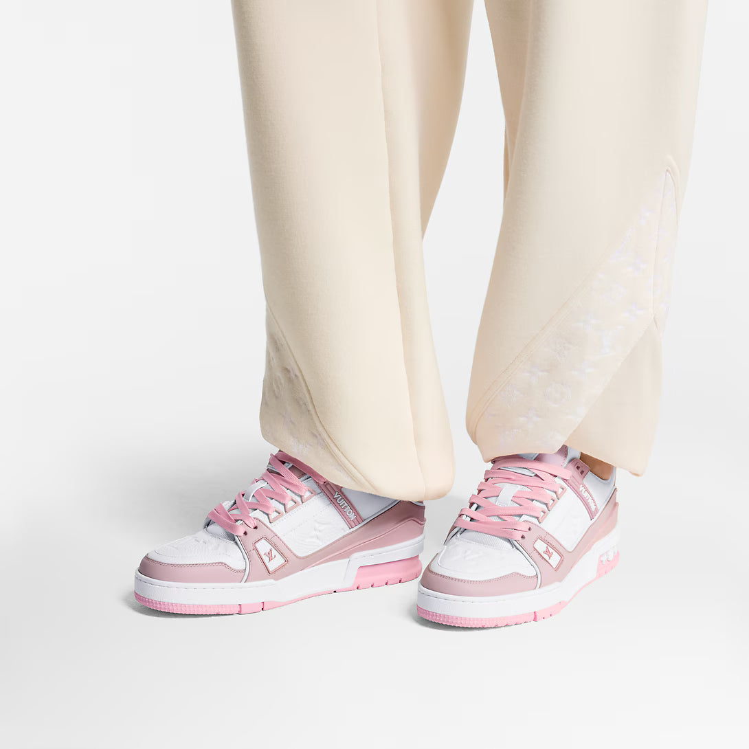 1AGZCN LV Trainer Sneaker Women Pink