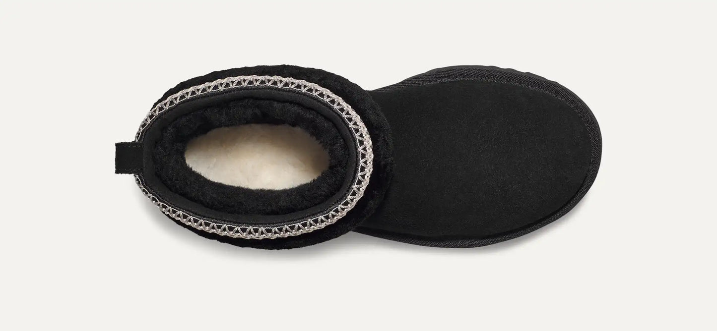 Women's Classic Ultra Mini Maxi Curly Boot Black