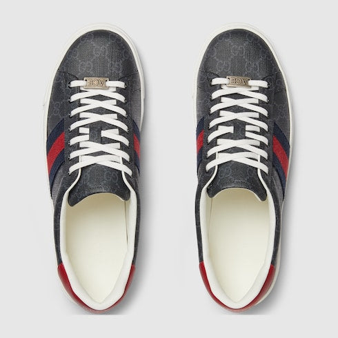 Gucci Ace men's sneakers with web Black