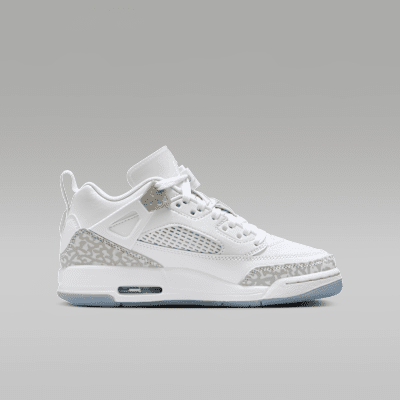 Jordan Spizike Low White/Metallic Silver/Barely Blue/Neutral Grey