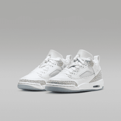 Jordan Spizike Low White/Metallic Silver/Barely Blue/Neutral Grey