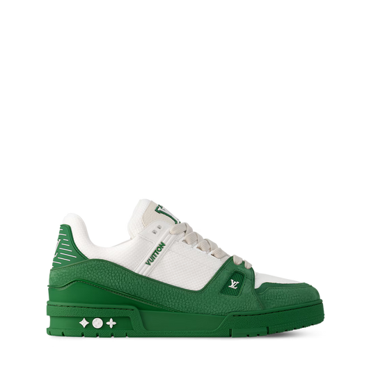 1AHTL7 novelty LV Trainer Sneakers Green Mens