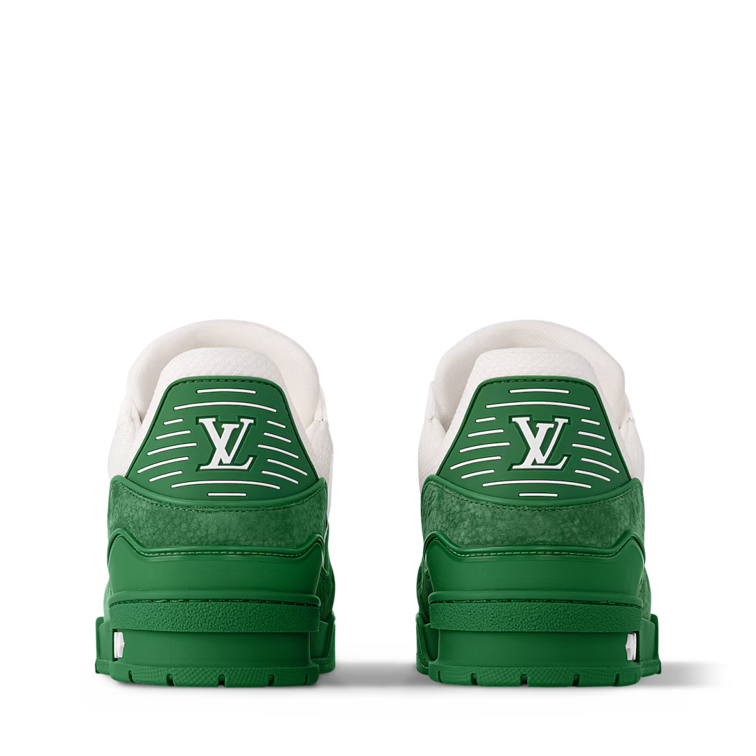 1AHTL7 novelty LV Trainer Sneakers Green Mens