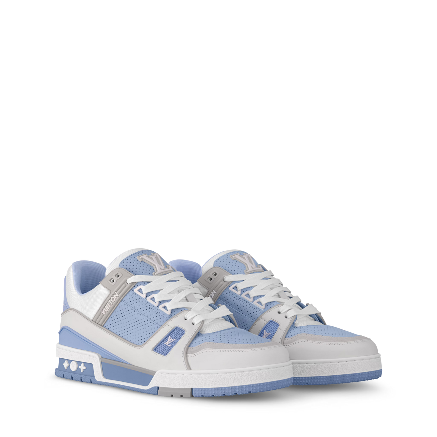 1AHTEC New LV Trainer Sneaker Mens Blue