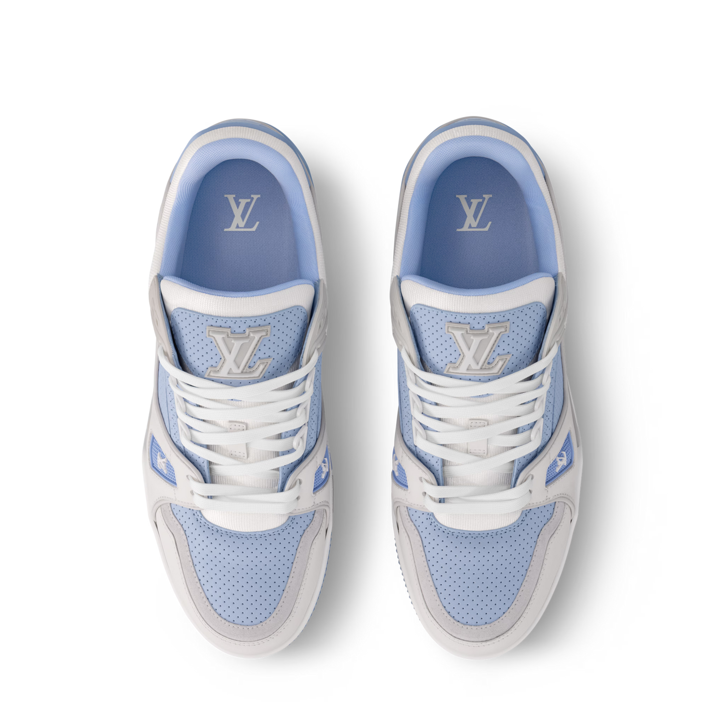 1AHTEC New LV Trainer Sneaker Mens Blue