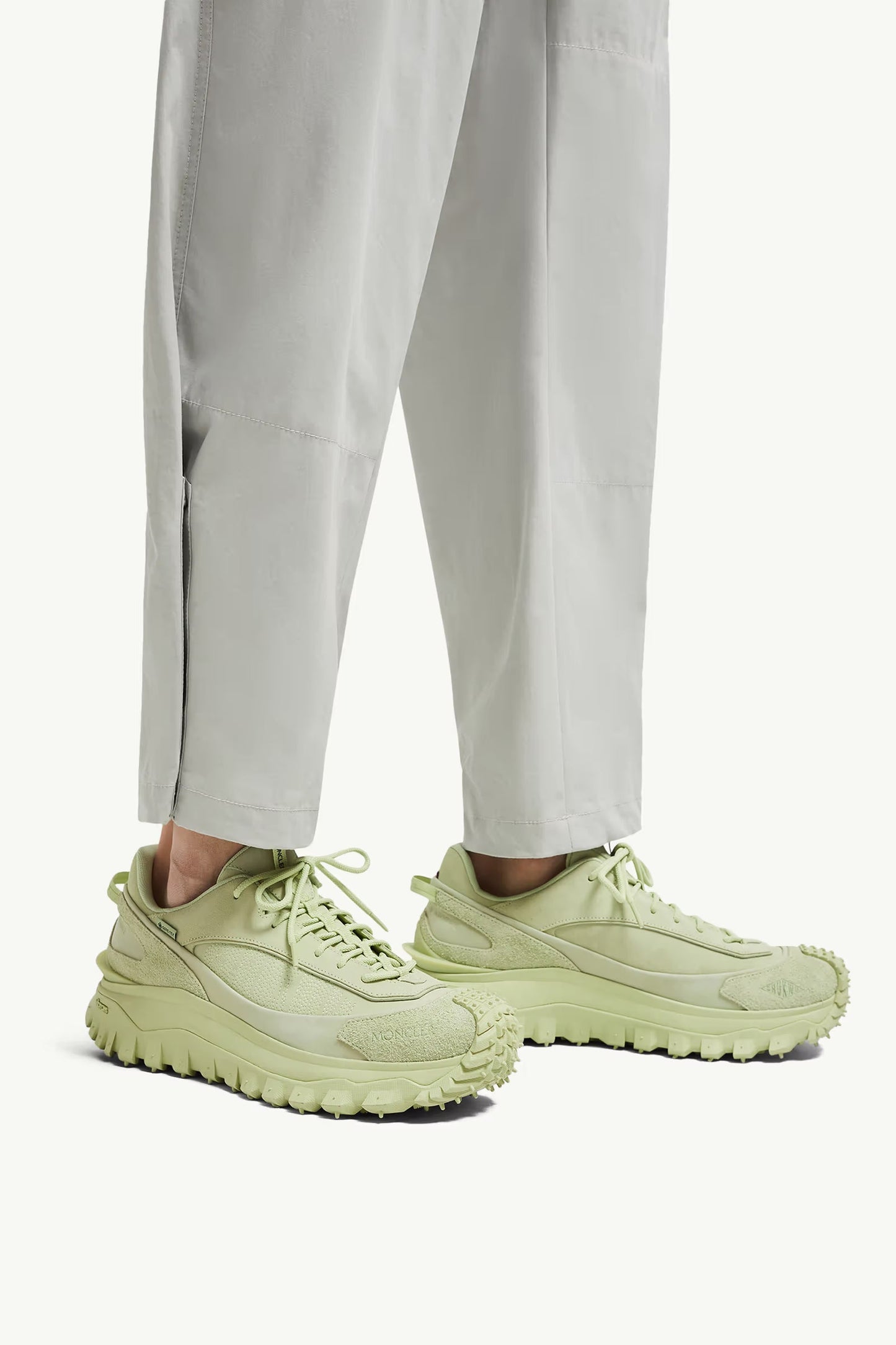 Trailgrip Momint Nubuck &amp; Suede Trainers Pastel Green