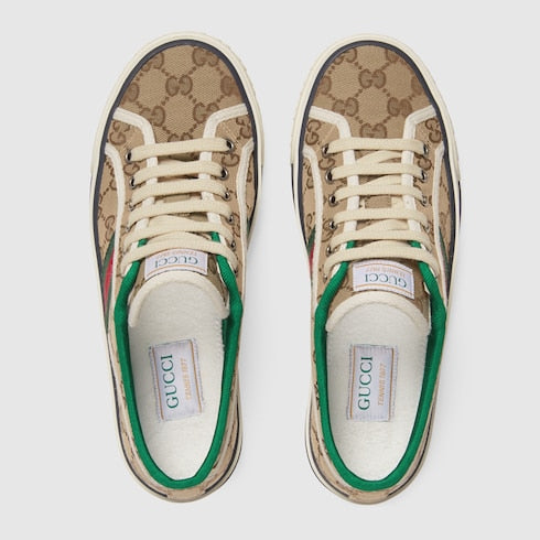 GG Gucci Tennis 1977 women's sneakers Beige
