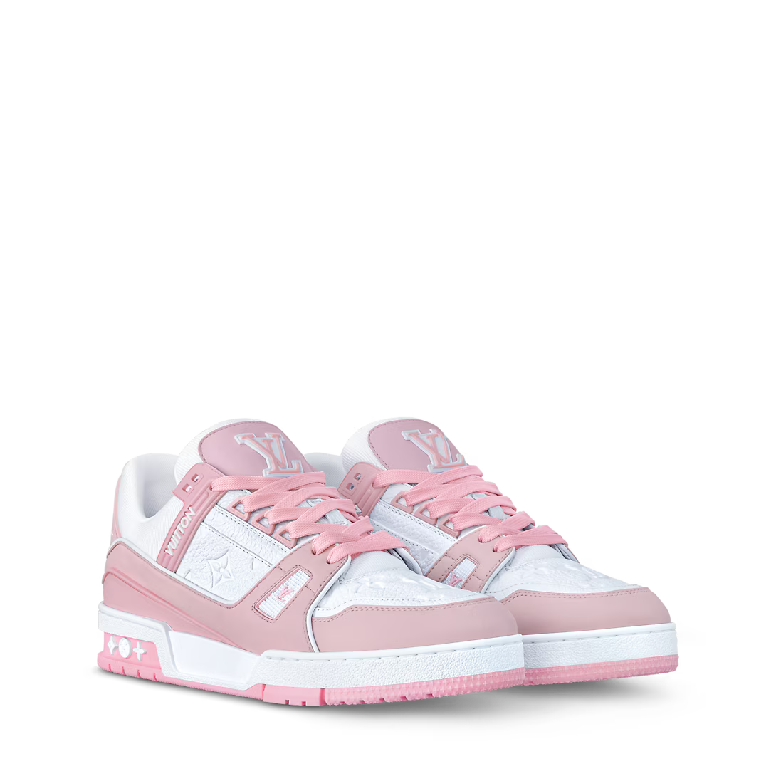 1AGZCN LV Trainer Sneaker Women Pink