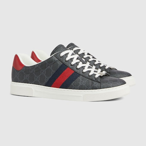 Gucci Ace men's sneakers with web Black