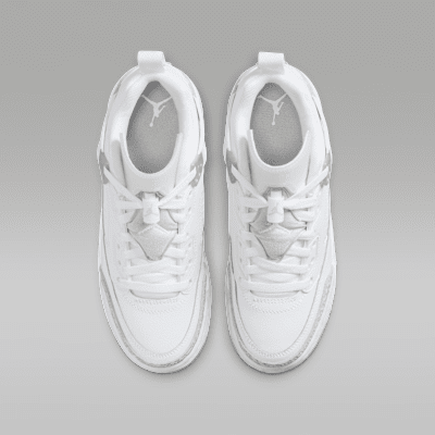 Jordan Spizike Low White/Metallic Silver/Barely Blue/Neutral Grey 